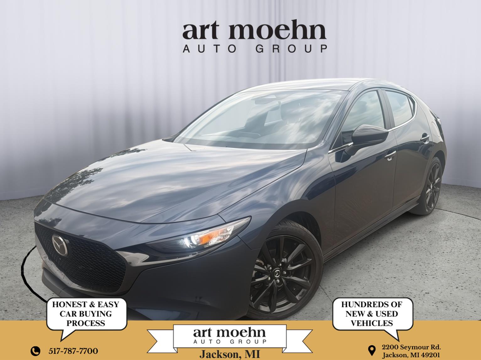 Deep Crystal Blue Mica 2025 Mazda MAZDA3 Hatchback Front-Wheel Drive Automatic