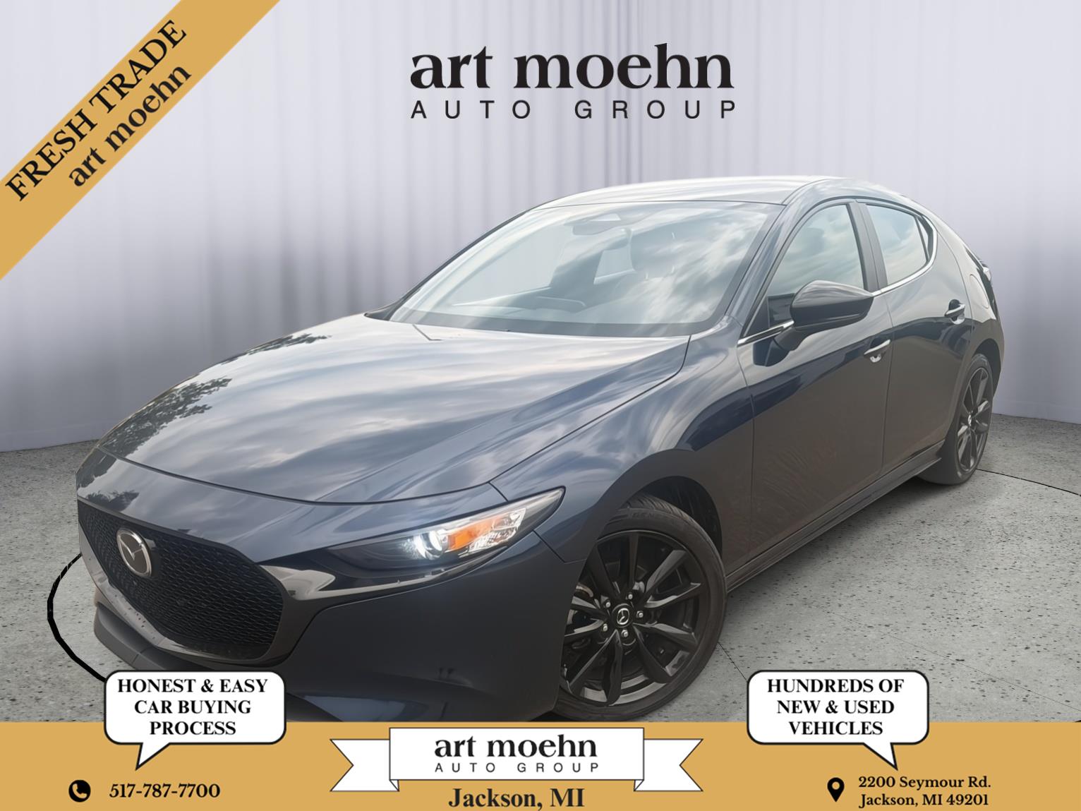 Deep Crystal Blue Mica 2025 Mazda MAZDA3 Hatchback Front-Wheel Drive Automatic