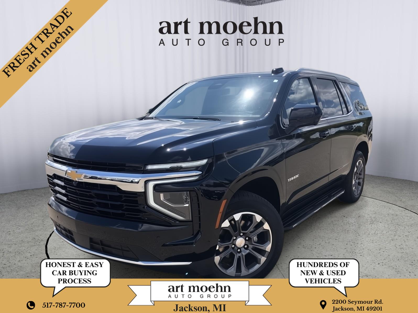 Black 2025 Chevrolet Tahoe SUV / Crossover Four-Wheel Drive Automatic