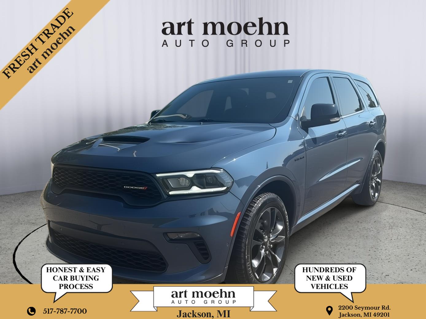 Reactor Blue Pearlcoat 2021 Dodge Durango SUV / Crossover All-Wheel Drive 8-Speed Automatic