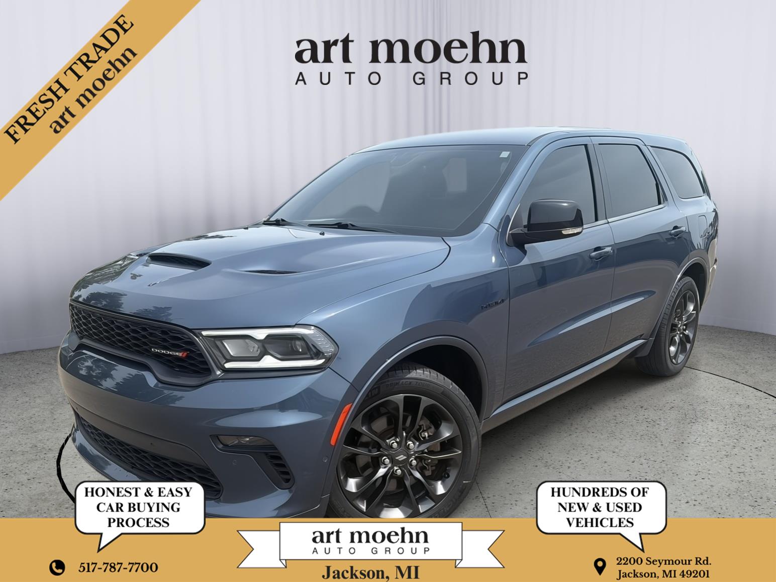Reactor Blue Pearlcoat 2021 Dodge Durango SUV / Crossover All-Wheel Drive 8-Speed Automatic