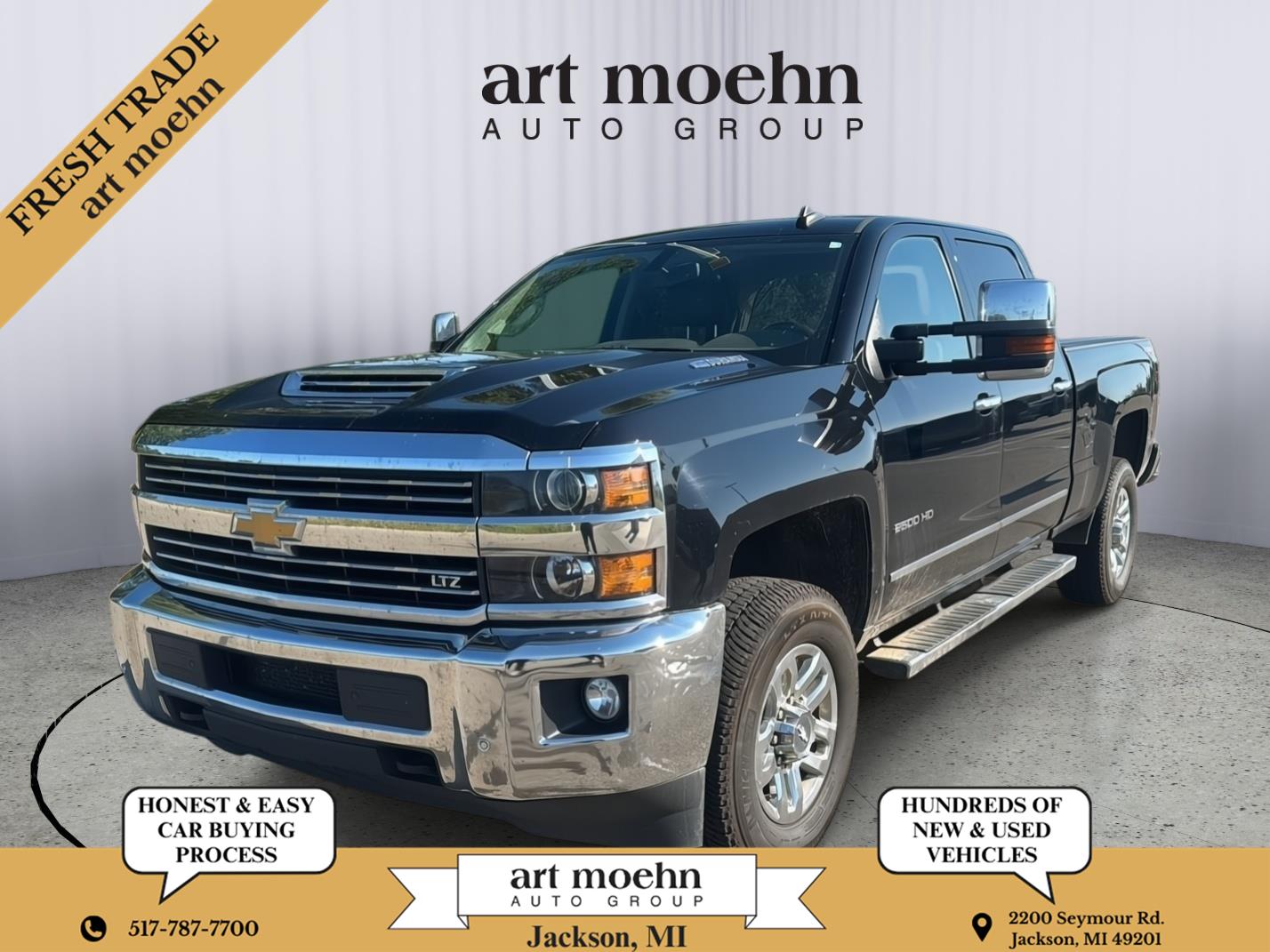 Mosaic Black Metallic 2019 Chevrolet Silverado 2500HD Pickup Truck Four-Wheel Drive 6-Speed Automatic