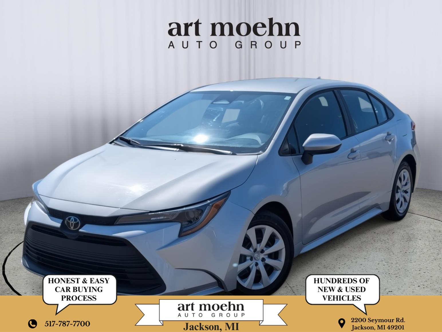 Classic Silver Metallic 2024 Toyota Corolla Sedan Front-Wheel Drive Continuously Variable Transmission
