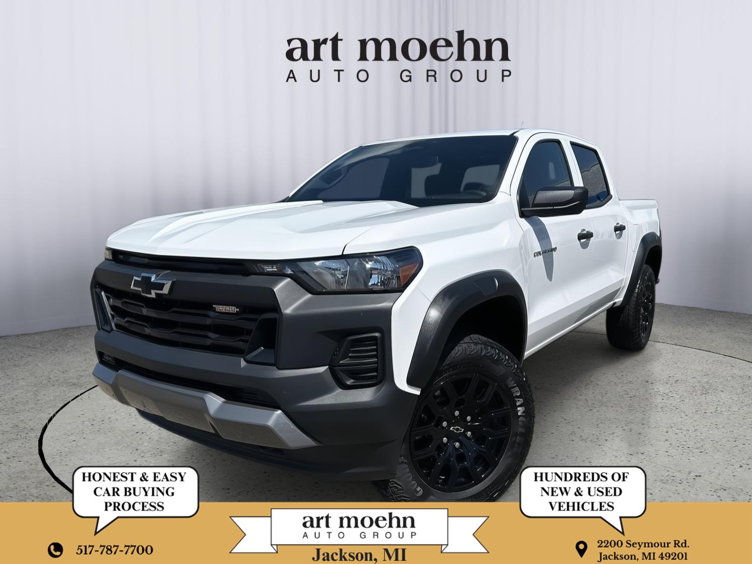 Summit White 2024 Chevrolet Colorado Pickup Truck Four-Wheel Drive 8-Speed Automatic
