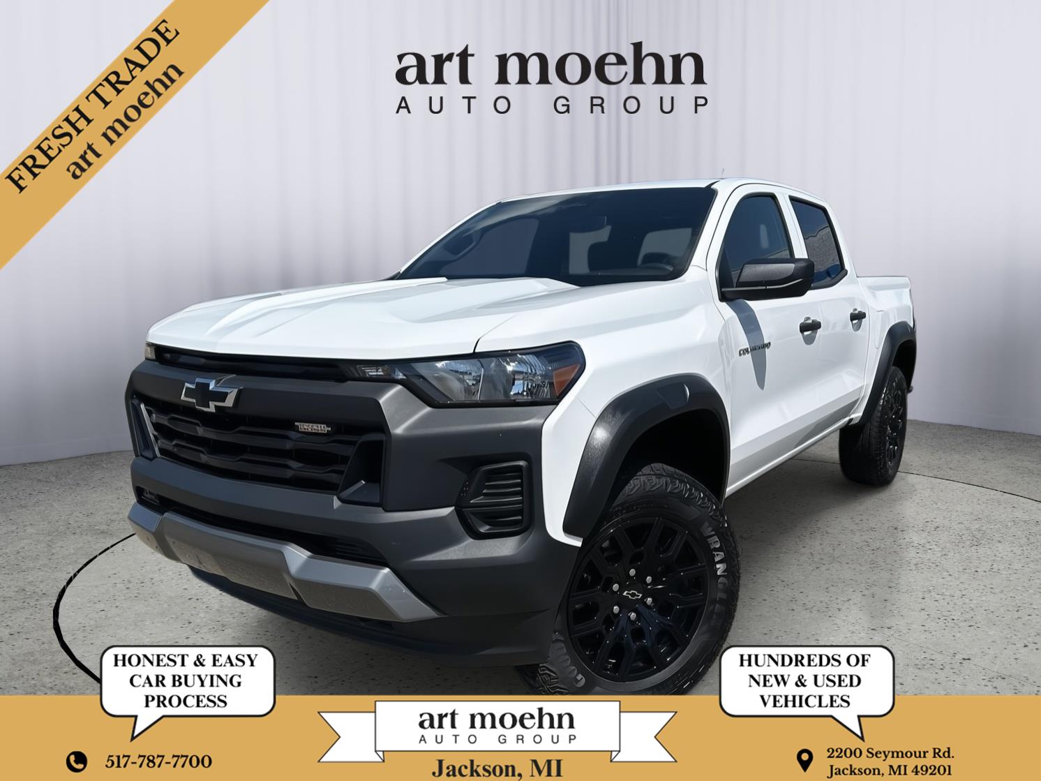 Summit White 2024 Chevrolet Colorado Pickup Truck Four-Wheel Drive 8-Speed Automatic