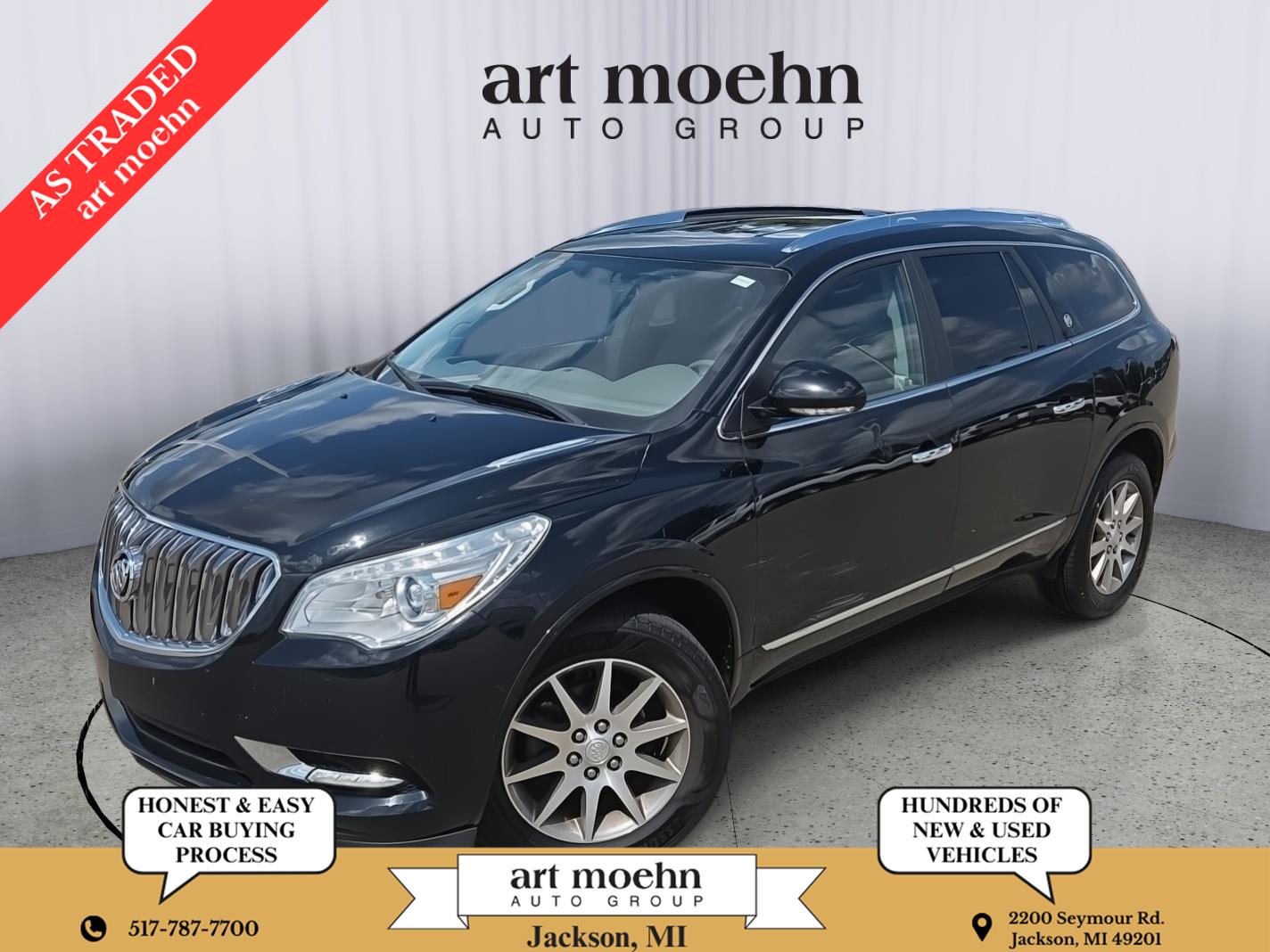 Black (Ebony Twilight Metallic) 2017 Buick Enclave SUV / Crossover Front-Wheel Drive 6-Speed Automatic