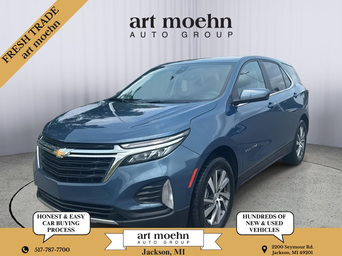 Lakeshore Blue Metallic 2024 Chevrolet Equinox SUV / Crossover Four-Wheel Drive 6-Speed Automatic Overdrive