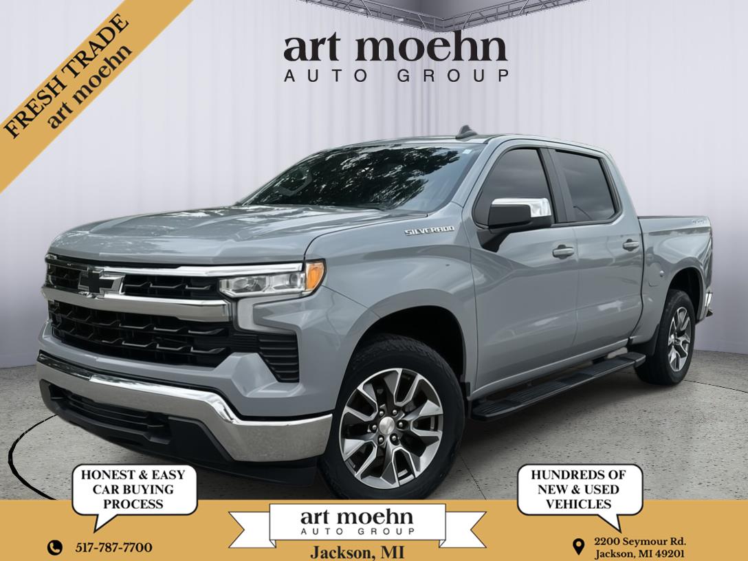 Slate Gray Metallic 2024 Chevrolet Silverado 1500 Pickup Truck Four-Wheel Drive 8-Speed Automatic