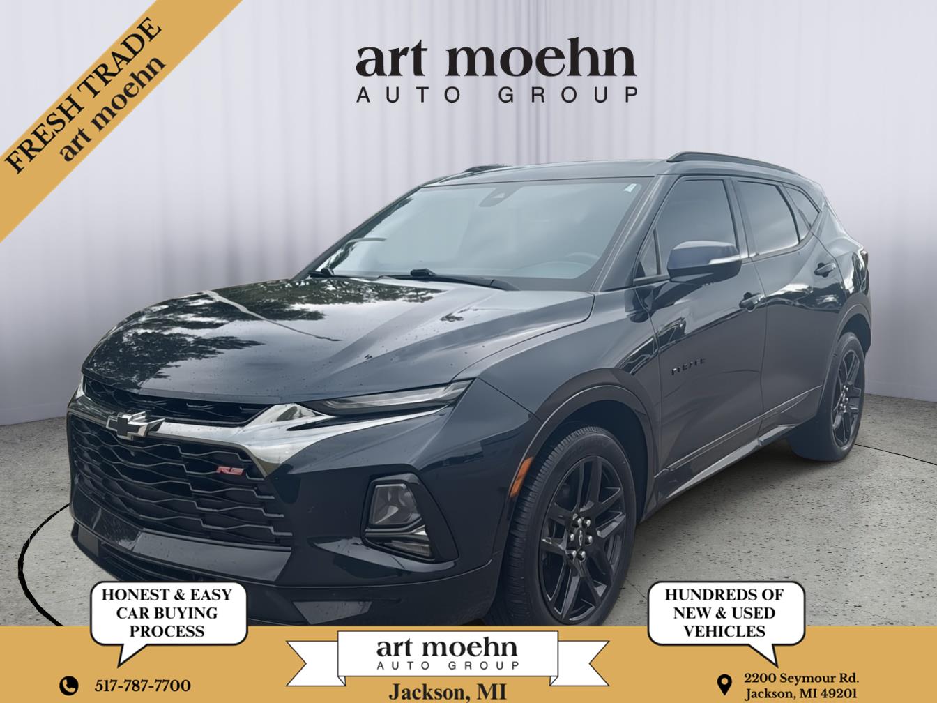 Midnight Blue Metallic 2020 Chevrolet Blazer SUV / Crossover All-Wheel Drive 9-Speed Automatic