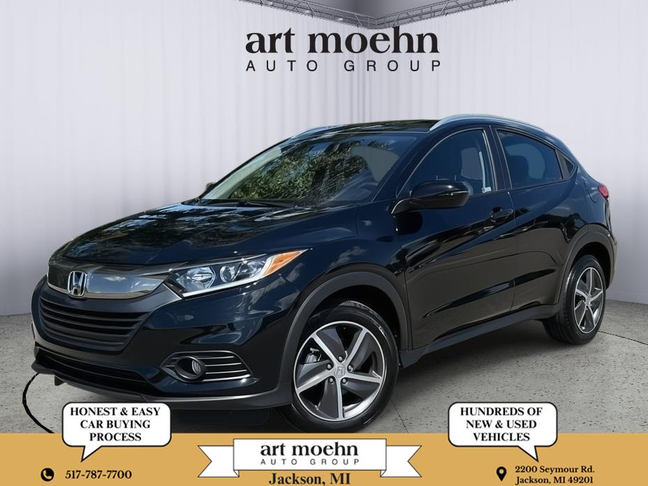 Aegean Blue Metallic 2021 Honda HR-V SUV / Crossover All-Wheel Drive Continuously Variable Transmission
