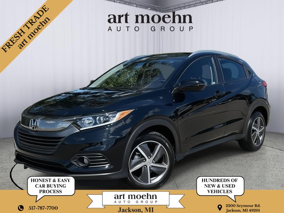 Aegean Blue Metallic 2021 Honda HR-V SUV / Crossover All-Wheel Drive Continuously Variable Transmission