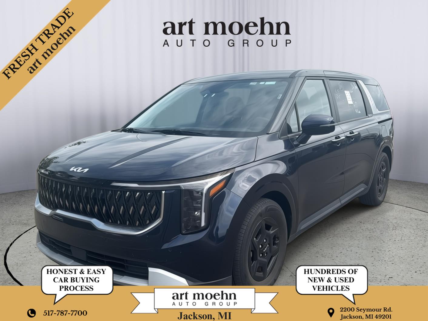 Deep Chroma Blue 2025 Kia Carnival Minivan Front-Wheel Drive Automatic