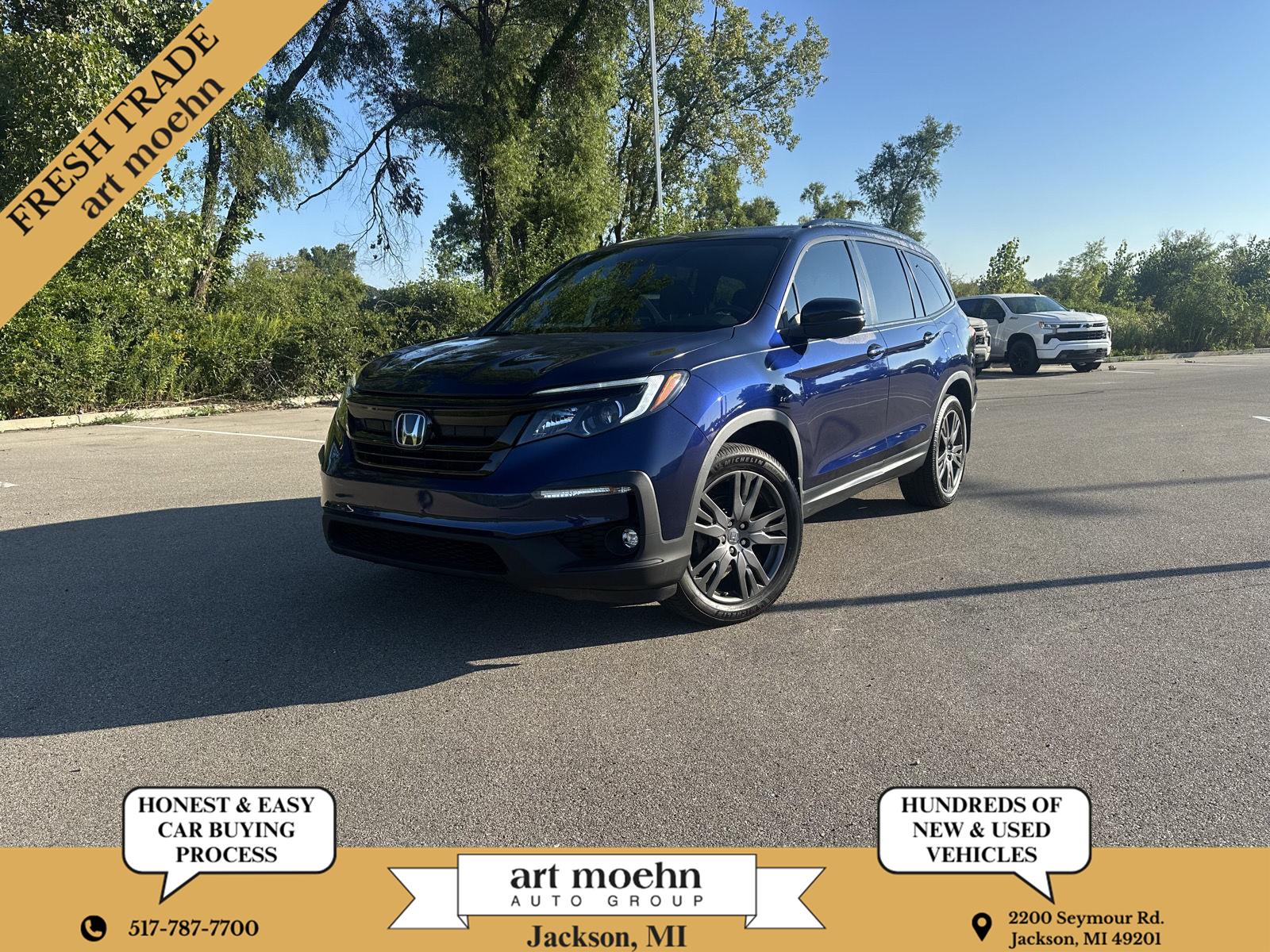 Black (Obsidian Blue Pearl) 2022 Honda Pilot SUV / Crossover All-Wheel Drive Automatic