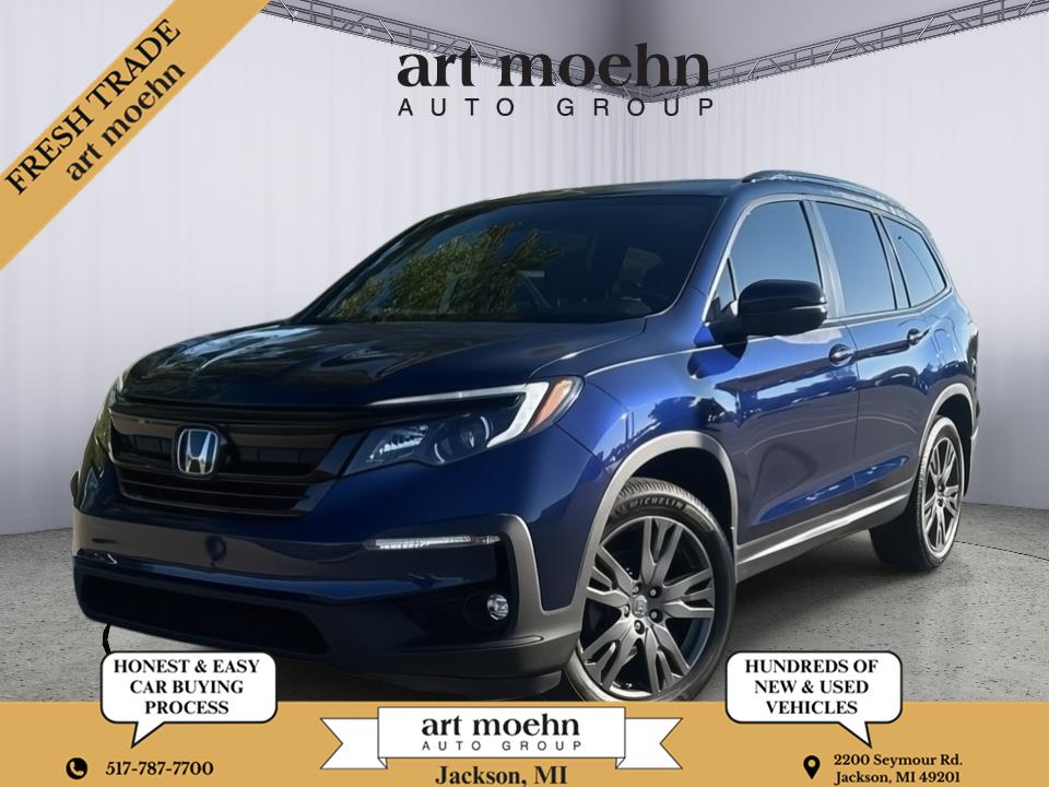 Black (Obsidian Blue Pearl) 2022 Honda Pilot SUV / Crossover All-Wheel Drive Automatic