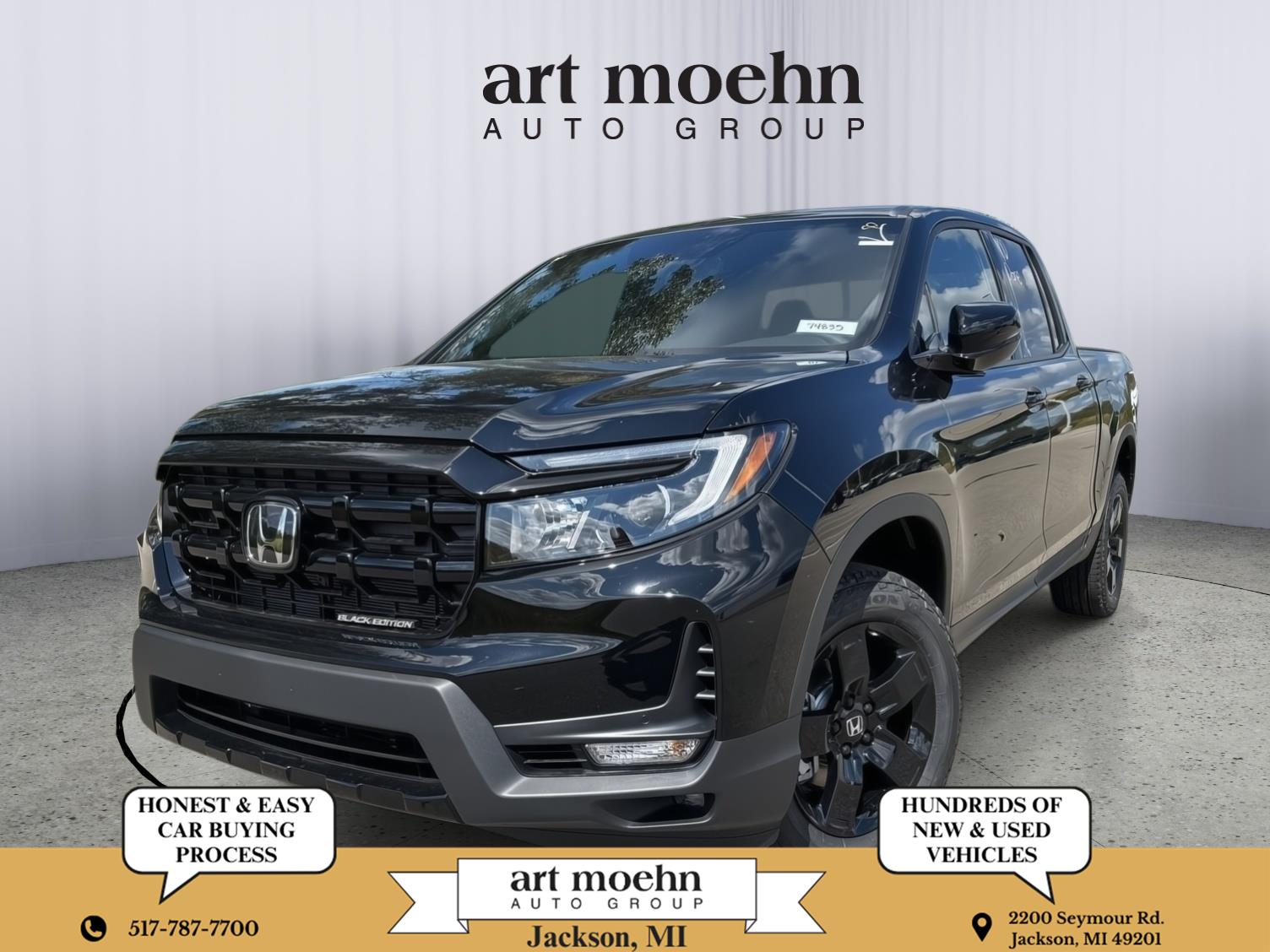 Crystal Black Pearl 2026 Honda Ridgeline Pickup Truck All-Wheel Drive Automatic