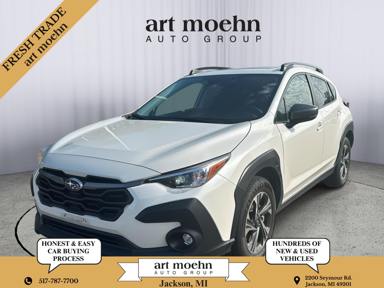Crystal White Pearl 2025 Subaru Crosstrek SUV / Crossover All-Wheel Drive Continuously Variable Transmission