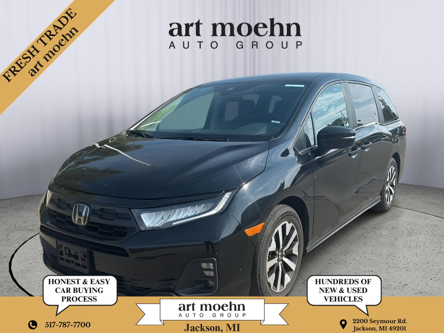 Crystal Black Pearl 2025 Honda Odyssey Minivan Front-Wheel Drive Automatic
