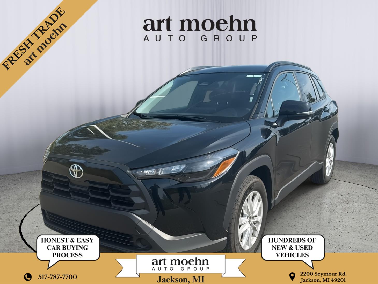 Jet Black 2026 Toyota Corolla Cross SUV / Crossover Front-Wheel Drive Continuously Variable Transmission
