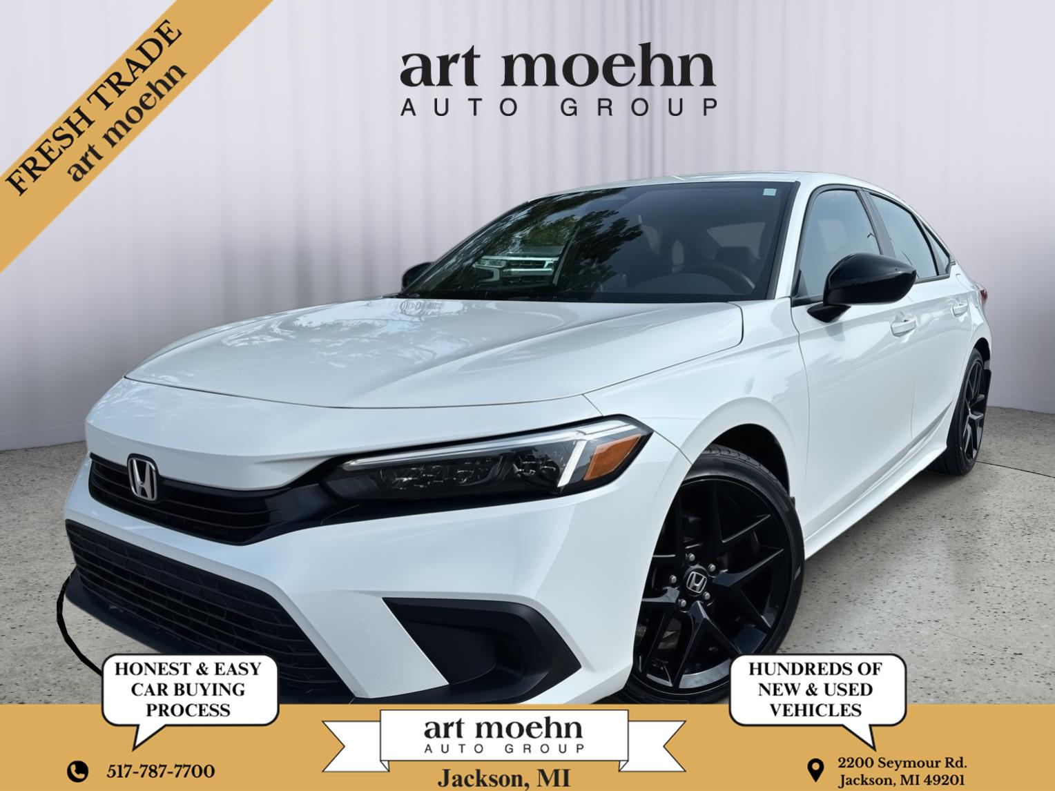 Platinum White Pearl 2024 Honda Civic Sedan Front-Wheel Drive Continuously Variable Transmission