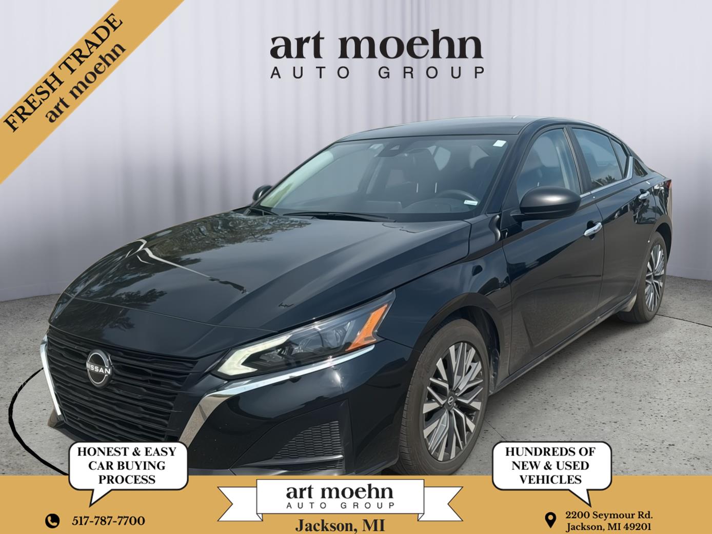 Super Black 2025 Nissan Altima Sedan Front-Wheel Drive Continuously Variable Transmission