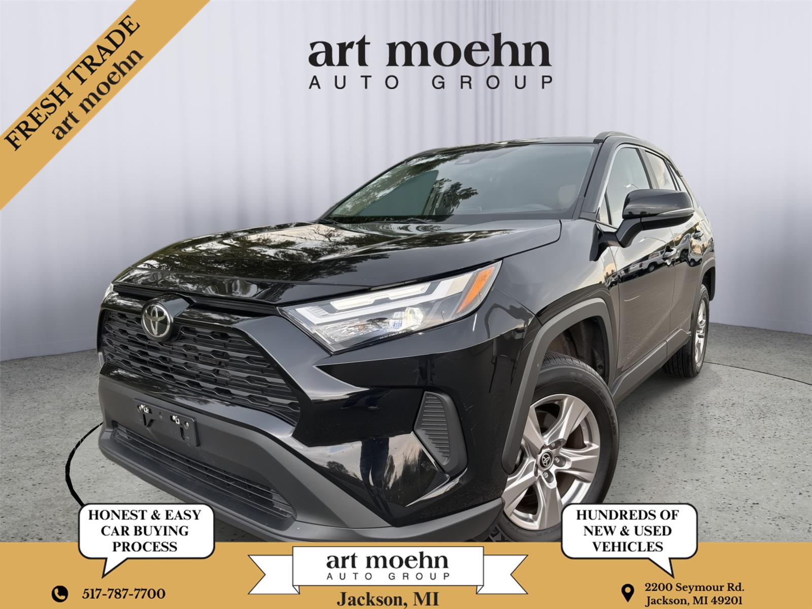 Midnight Black Metallic 2025 Toyota RAV4 SUV / Crossover All-Wheel Drive Automatic
