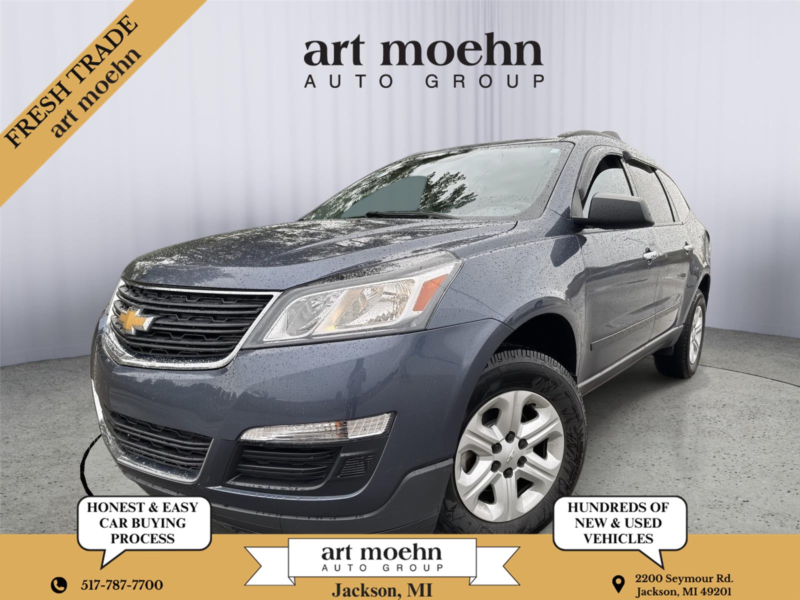 Atlantis Blue Metallic 2014 Chevrolet Traverse SUV / Crossover Front-Wheel Drive 6-Speed Automatic