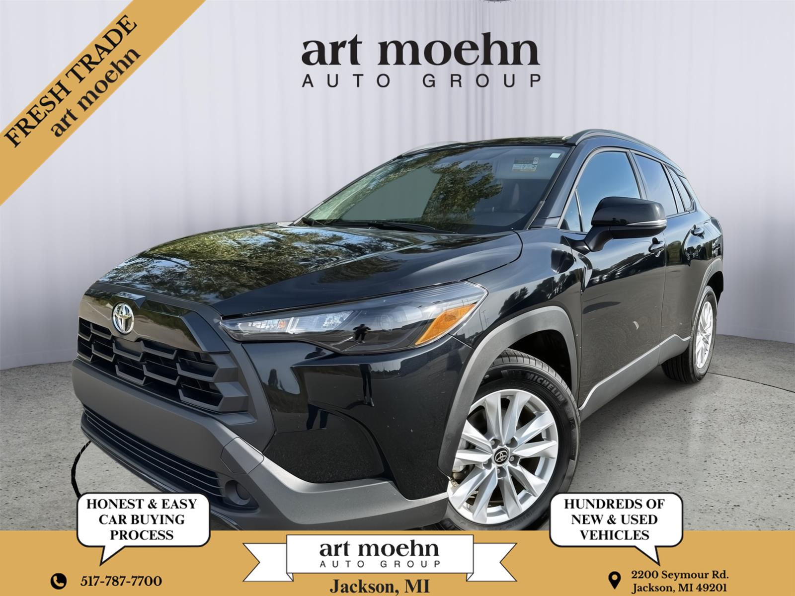 Jet Black 2026 Toyota Corolla Cross SUV / Crossover Front-Wheel Drive Continuously Variable Transmission