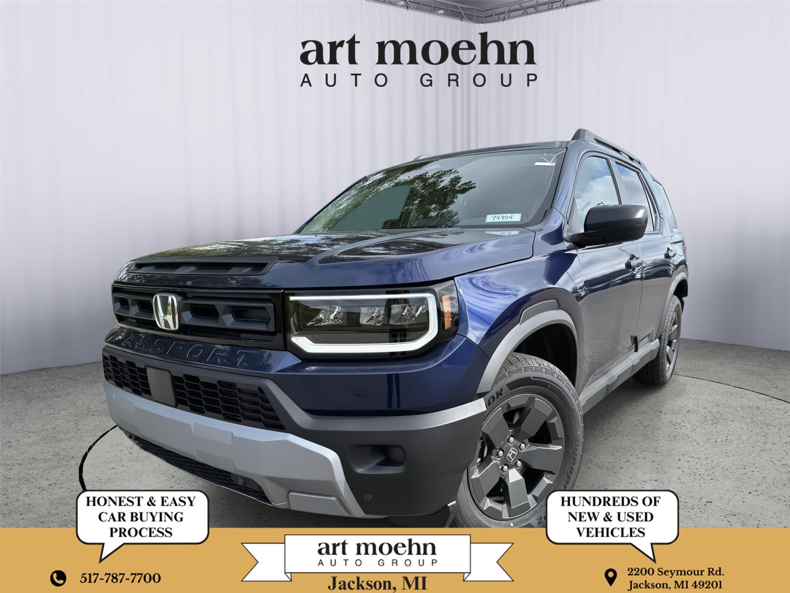 Black (Obsidian Blue Pearl) 2026 Honda Passport SUV / Crossover All-Wheel Drive Automatic