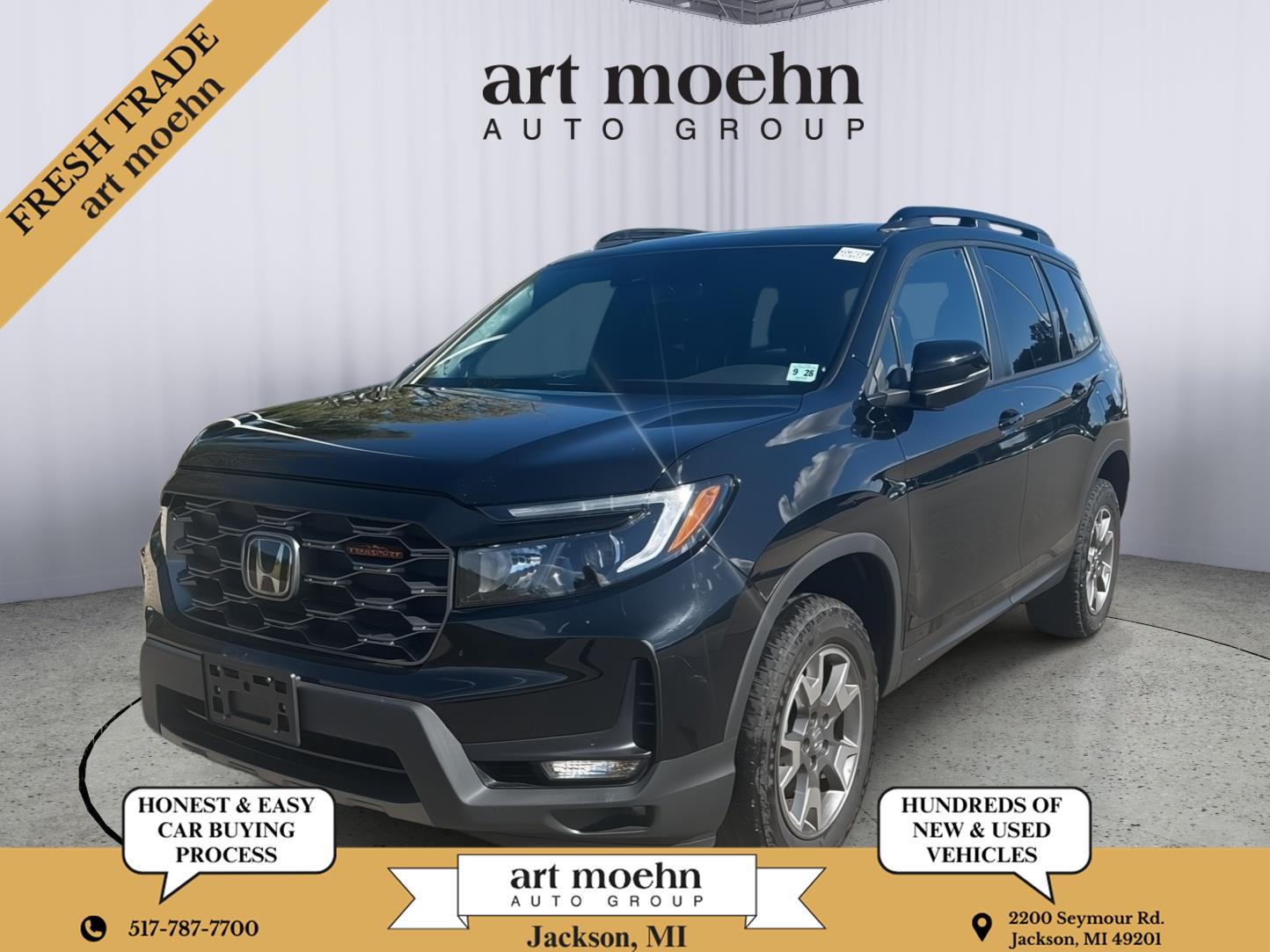 Crystal Black Pearl 2023 Honda Passport SUV / Crossover All-Wheel Drive Automatic