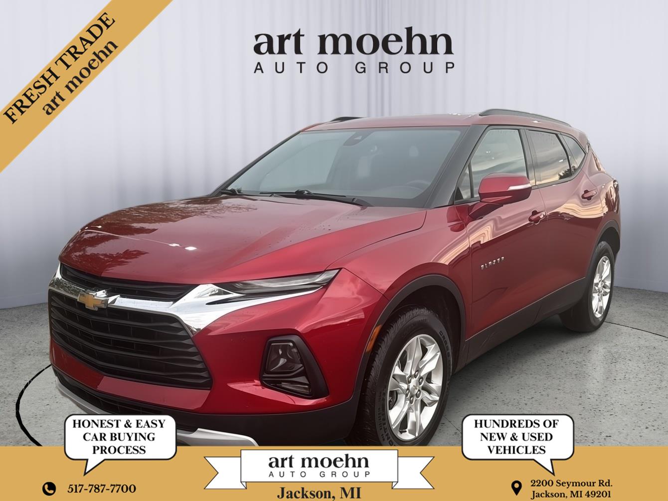 Cherry Red Tintcoat 2021 Chevrolet Blazer SUV / Crossover Front-Wheel Drive 9-Speed Automatic