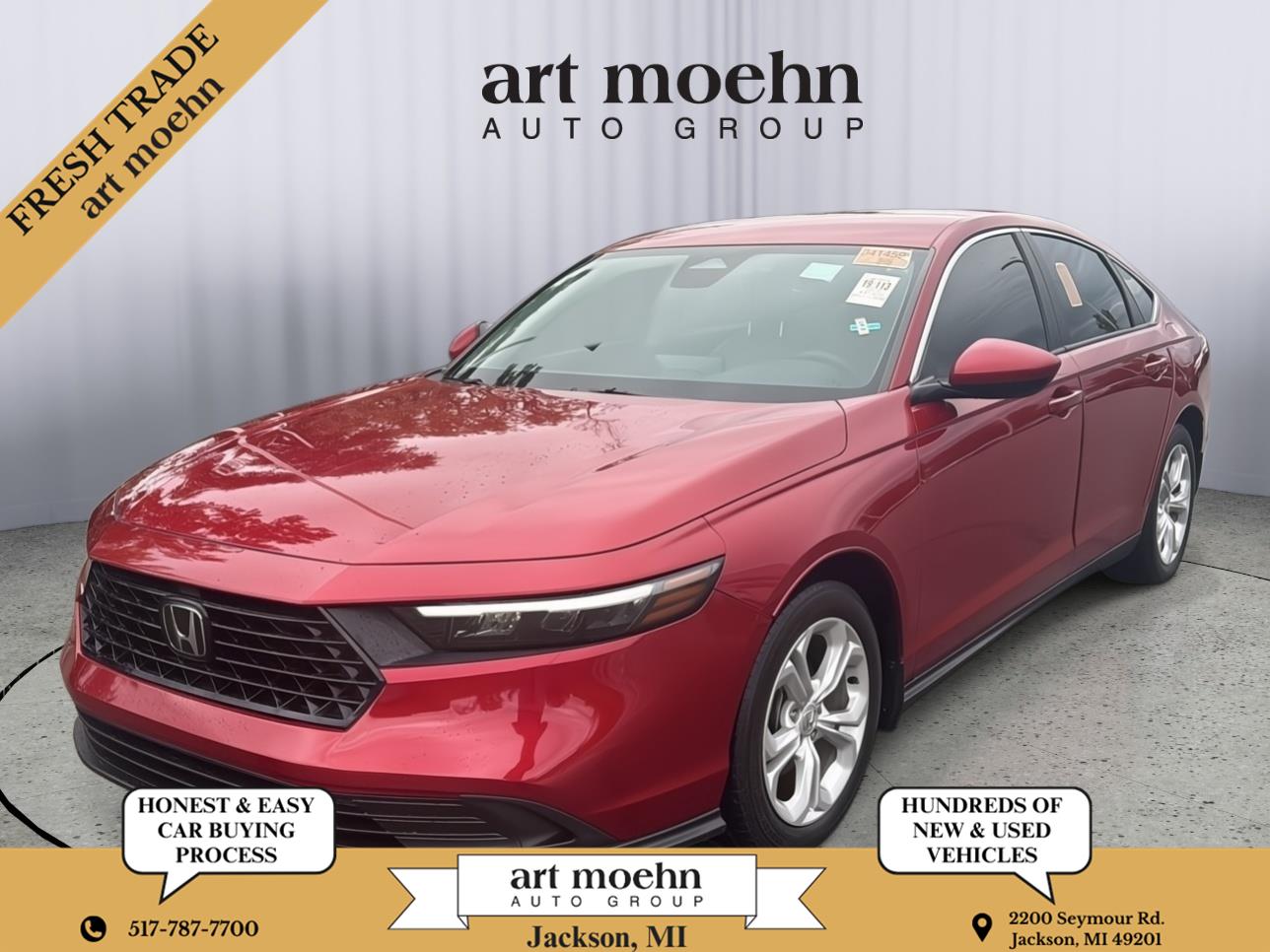 Radiant Red Metallic 2025 Honda Accord Sedan Front-Wheel Drive Continuously Variable Transmission