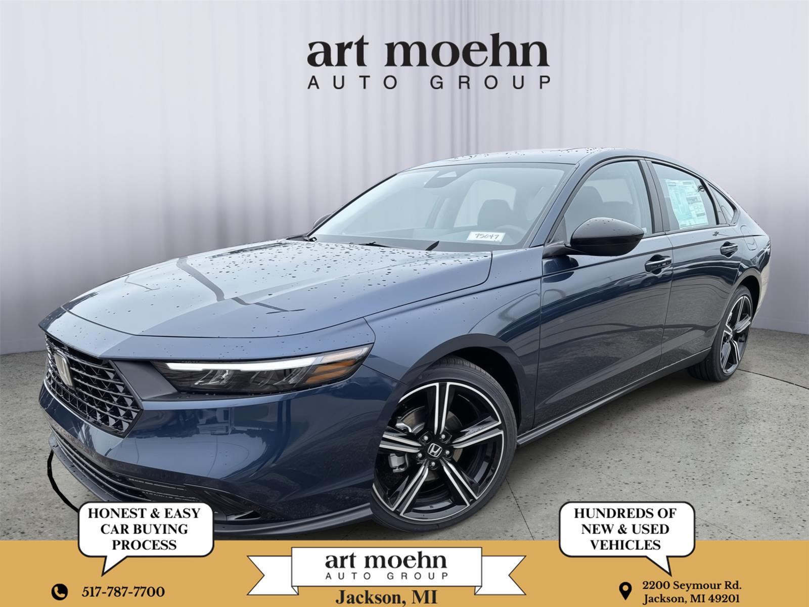 Canyon River Blue Metallic 2026 Honda Accord Sedan Front-Wheel Drive Continuously Variable Transmission