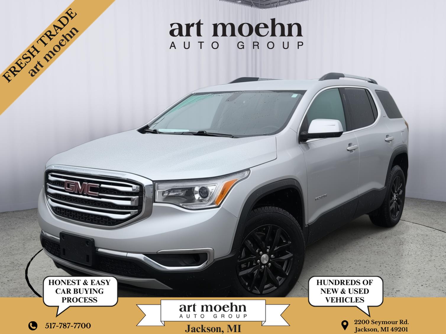 Quicksilver Metallic 2019 GMC Acadia SUV / Crossover Four-Wheel Drive 6-Speed Automatic