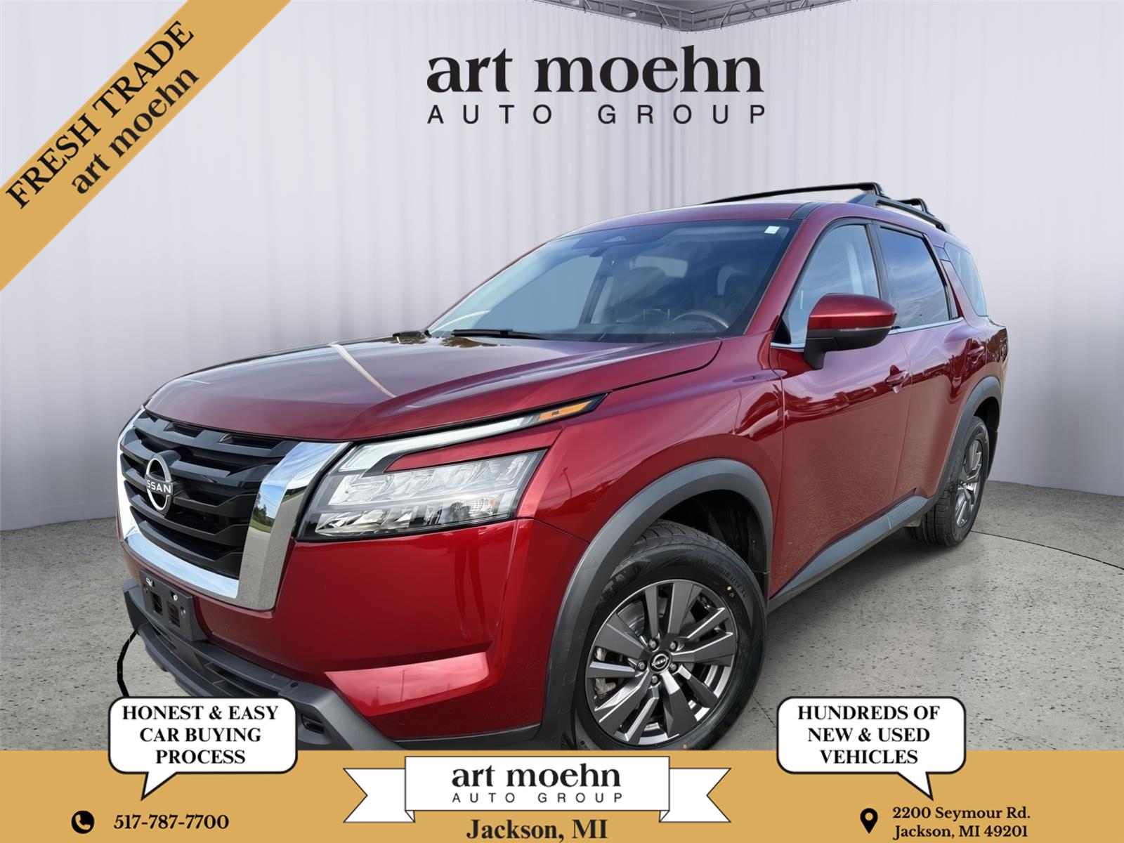 Red (Scarlet Ember) 2024 Nissan Pathfinder SUV / Crossover All-Wheel Drive Automatic