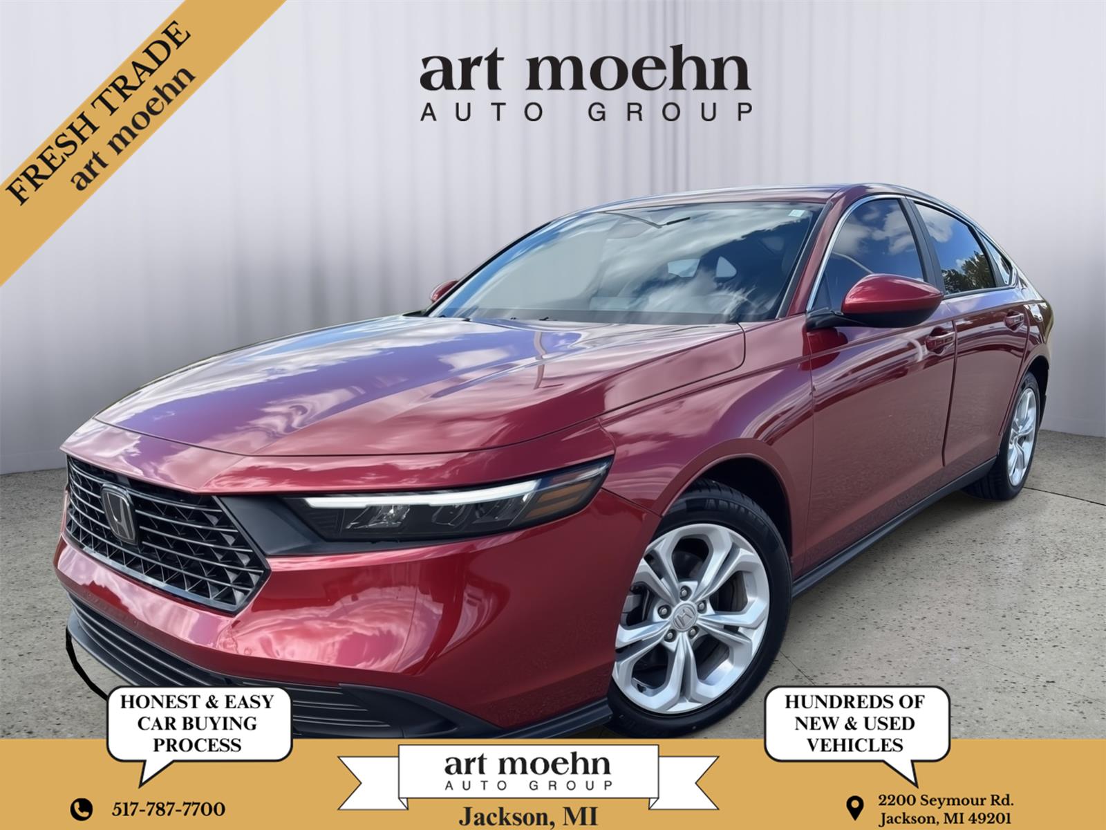 Radiant Red Metallic 2025 Honda Accord Sedan Front-Wheel Drive Continuously Variable Transmission
