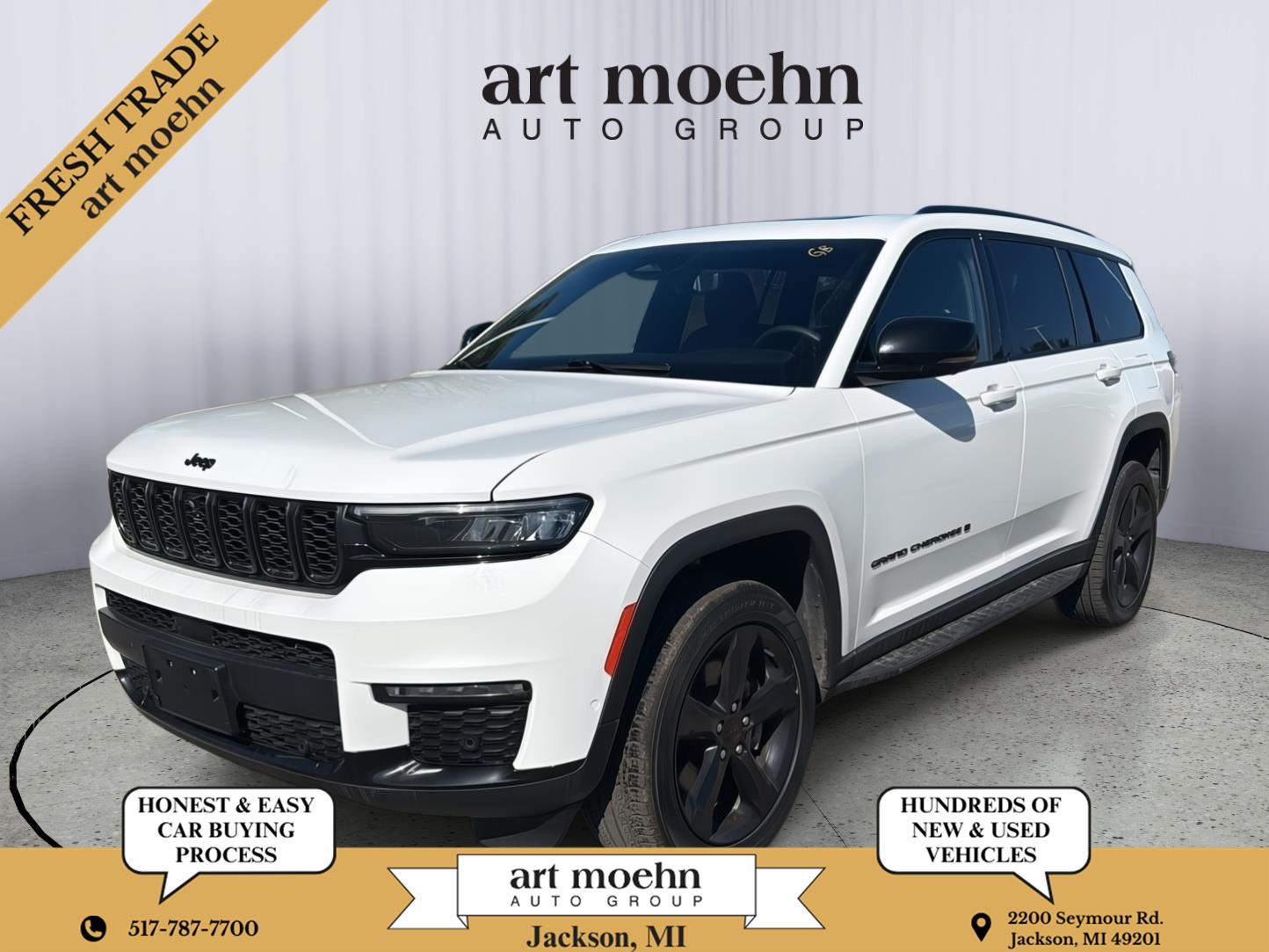 Bright White 2024 Jeep Grand Cherokee L SUV / Crossover Four-Wheel Drive 8-Speed Automatic