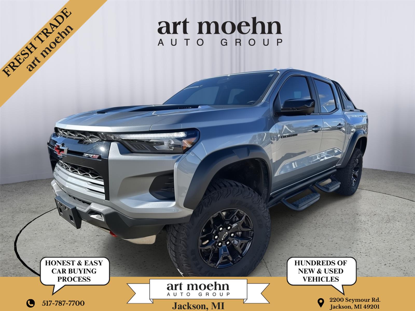 Sterling Gray Metallic 2025 Chevrolet Colorado Pickup Truck Four-Wheel Drive 8-Speed Automatic