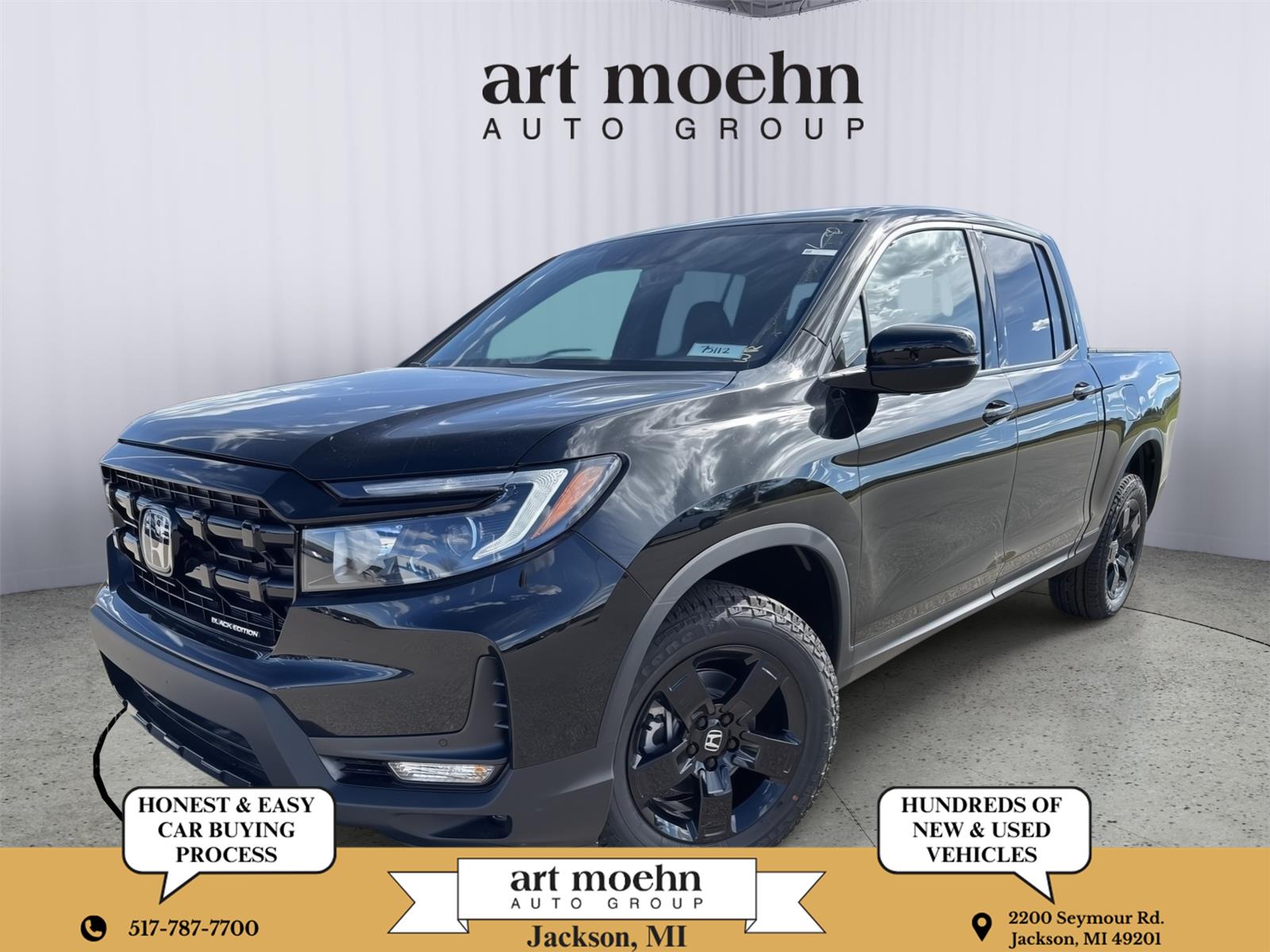 Crystal Black Pearl 2026 Honda Ridgeline Pickup Truck All-Wheel Drive Automatic