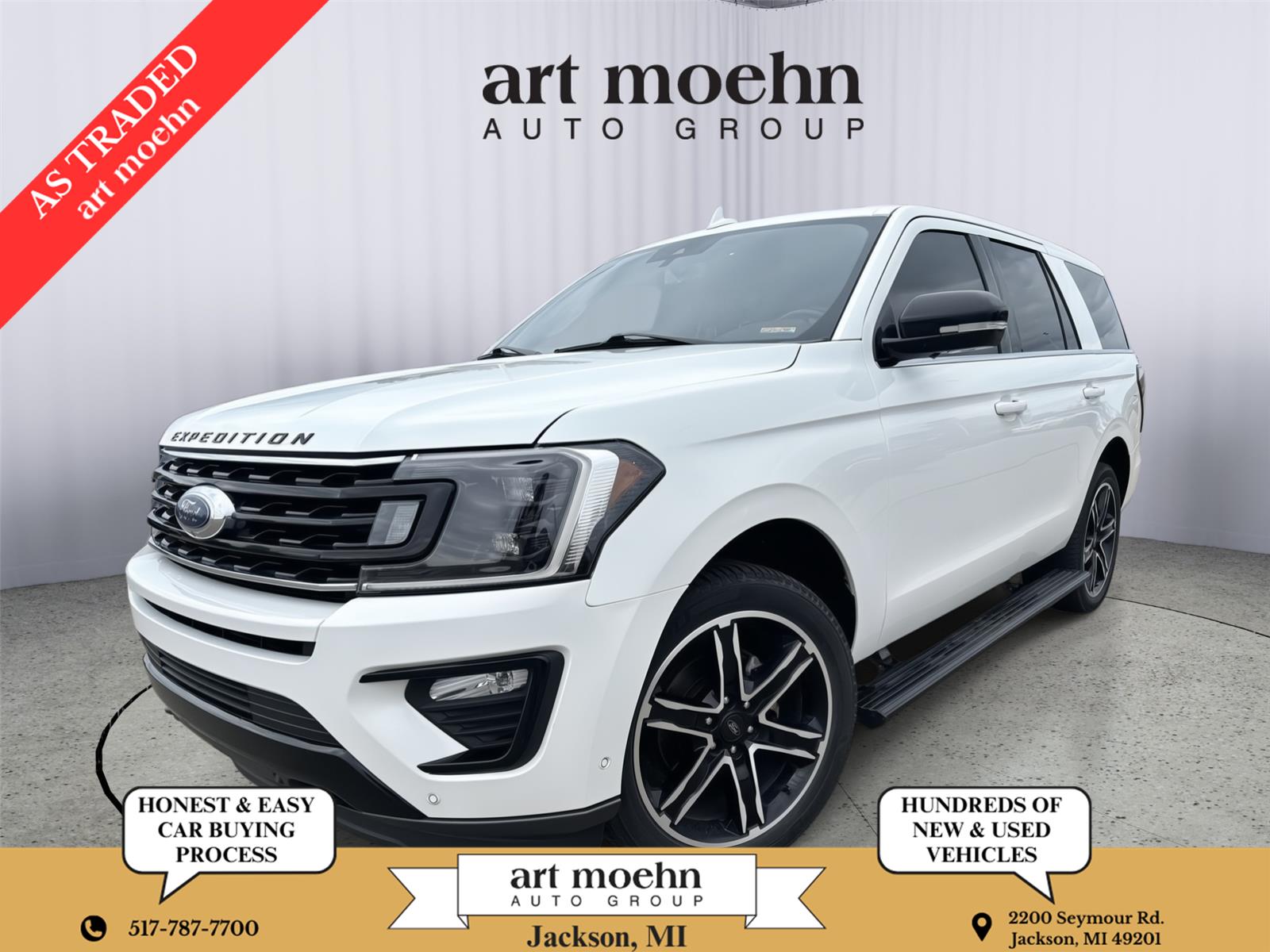Star White Metallic Tri-Coat 2020 Ford Expedition SUV / Crossover Four-Wheel Drive Automatic
