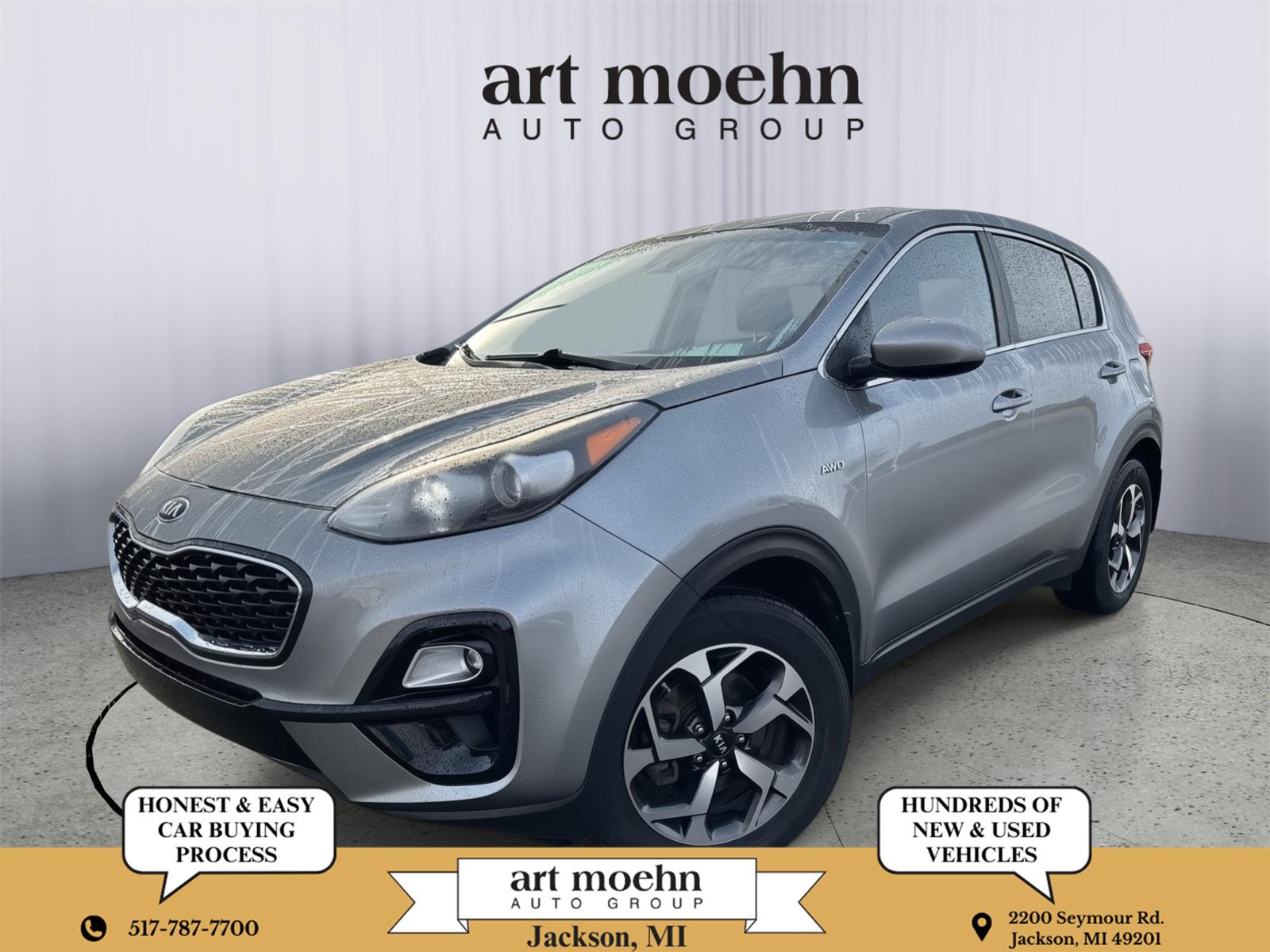 Steel Gray 2021 Kia Sportage SUV / Crossover All-Wheel Drive Automatic