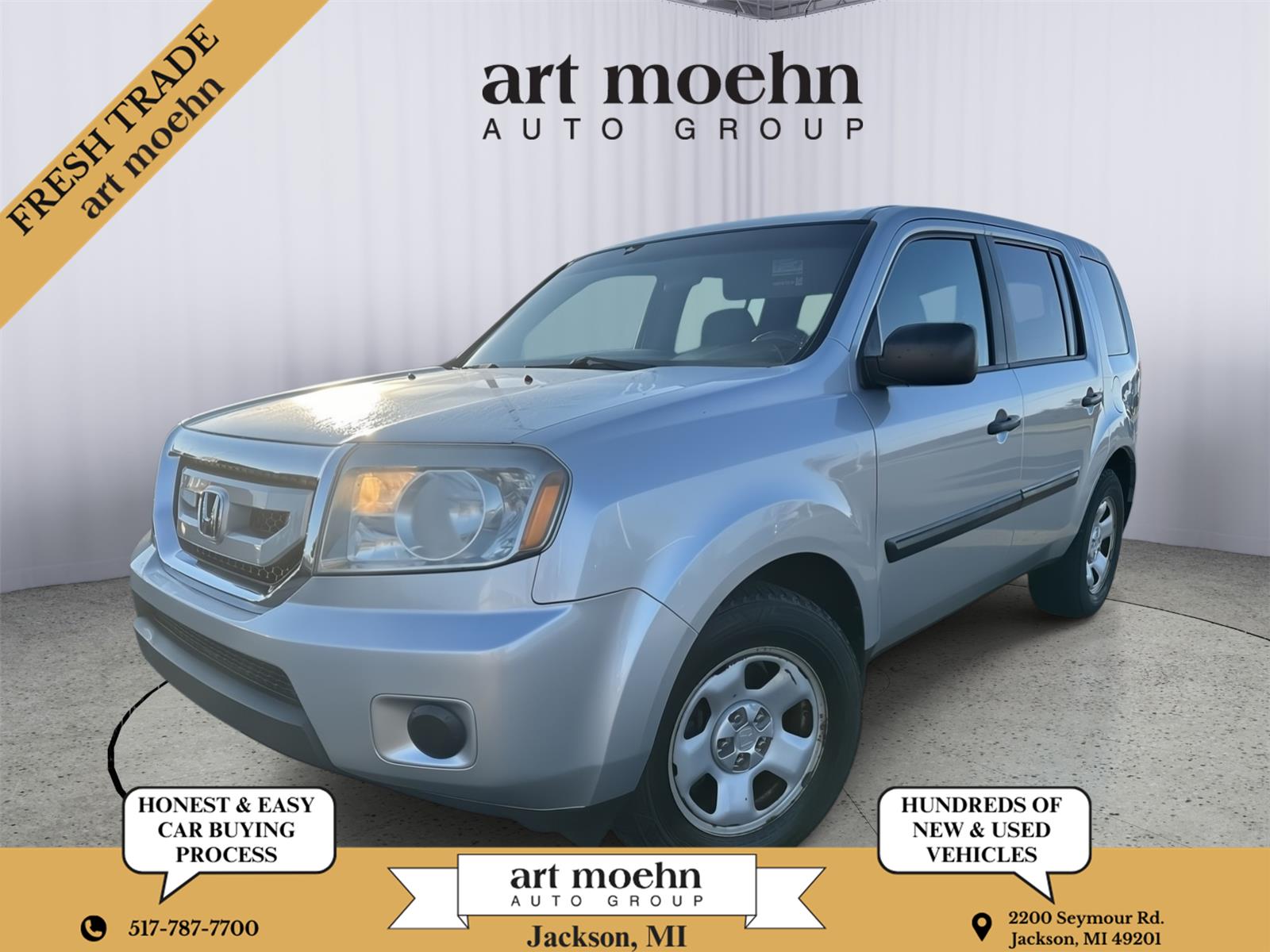 Alabaster Silver Metallic 2011 Honda Pilot SUV / Crossover Four-Wheel Drive Automatic