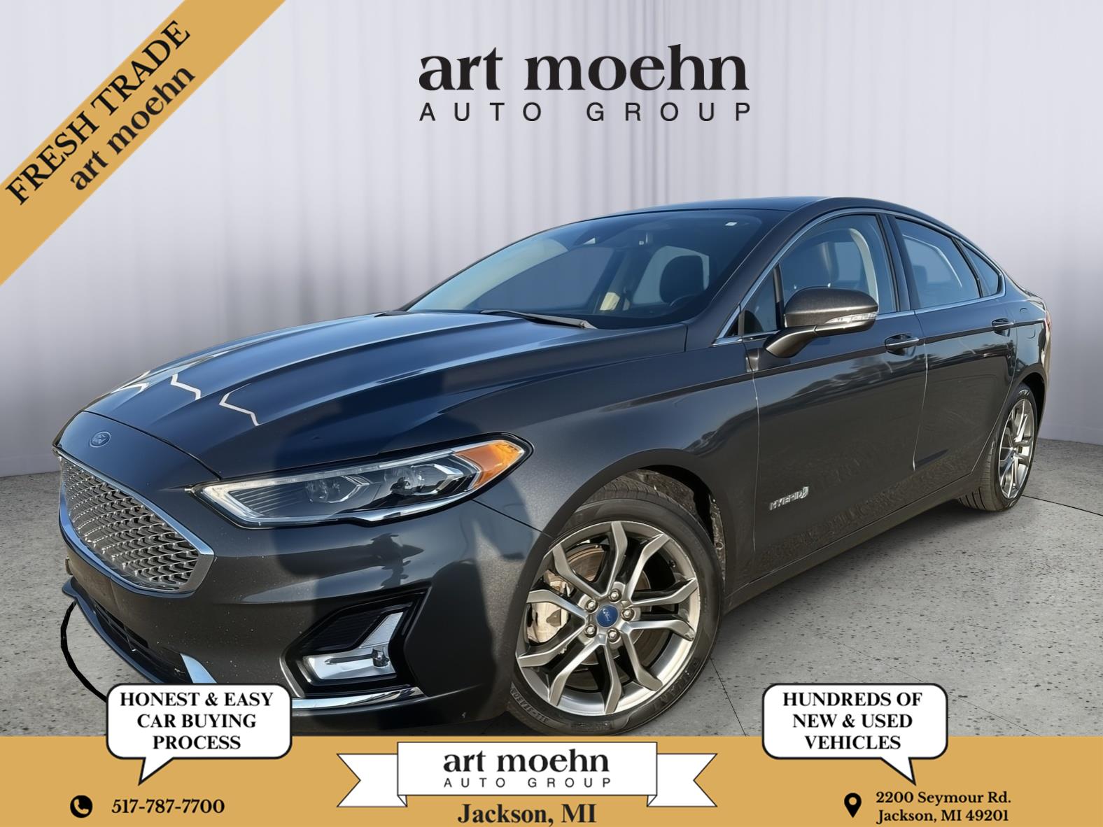  2019 Ford Fusion Hybrid Titanium FWD   