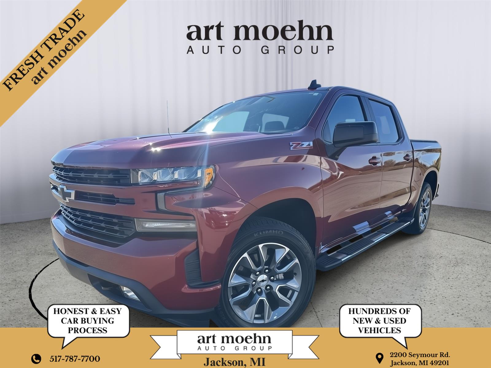 Cajun Red Tintcoat 2020 Chevrolet Silverado 1500 Pickup Truck Four-Wheel Drive 8-Speed Automatic