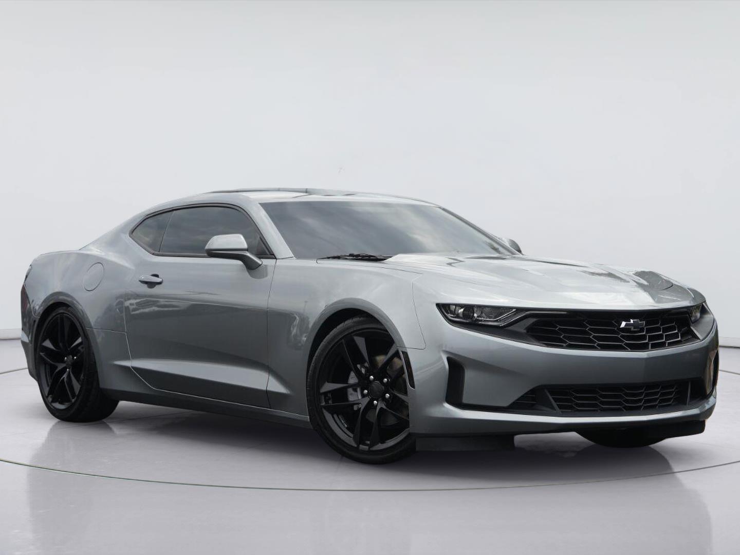 Sharkskin Metallic 2023 Chevrolet Camaro Coupe Rear-Wheel Drive Automatic