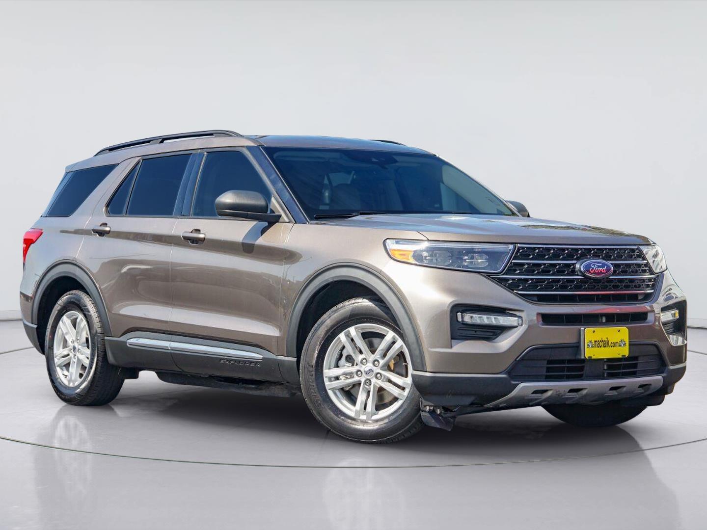 Stone Gray 2021 Ford Explorer SUV / Crossover Rear-Wheel Drive Automatic