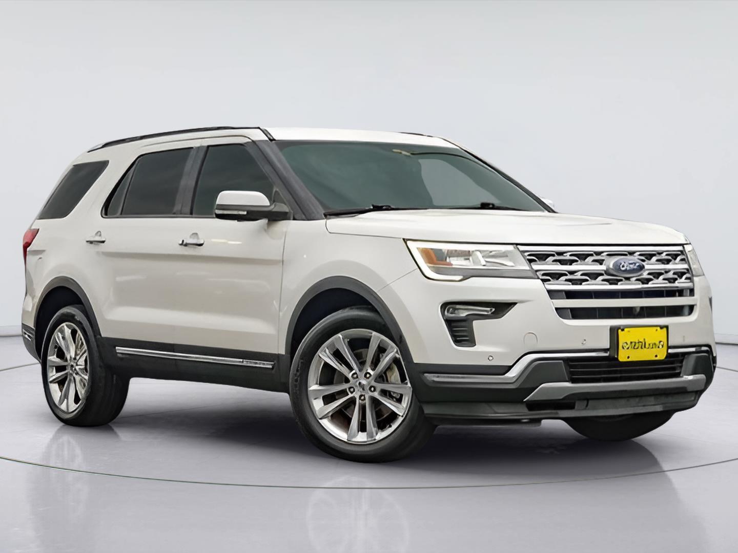 White Platinum Metallic Tri-Coat 2018 Ford Explorer SUV / Crossover All-Wheel Drive 6-Speed Automatic