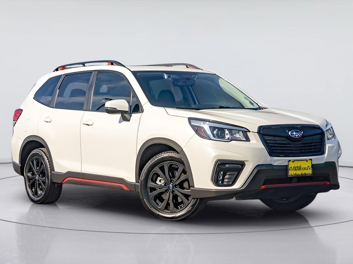 Crystal White Pearl 2019 Subaru Forester SUV / Crossover All-Wheel Drive Continuously Variable Transmission