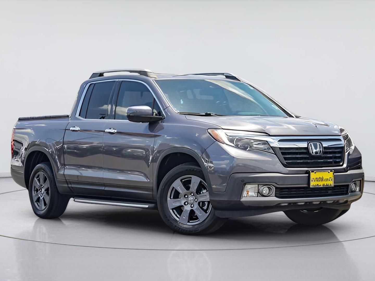 Gray (Modern Steel Metallic) 2020 Honda Ridgeline Pickup Truck All-Wheel Drive 9-Speed Automatic