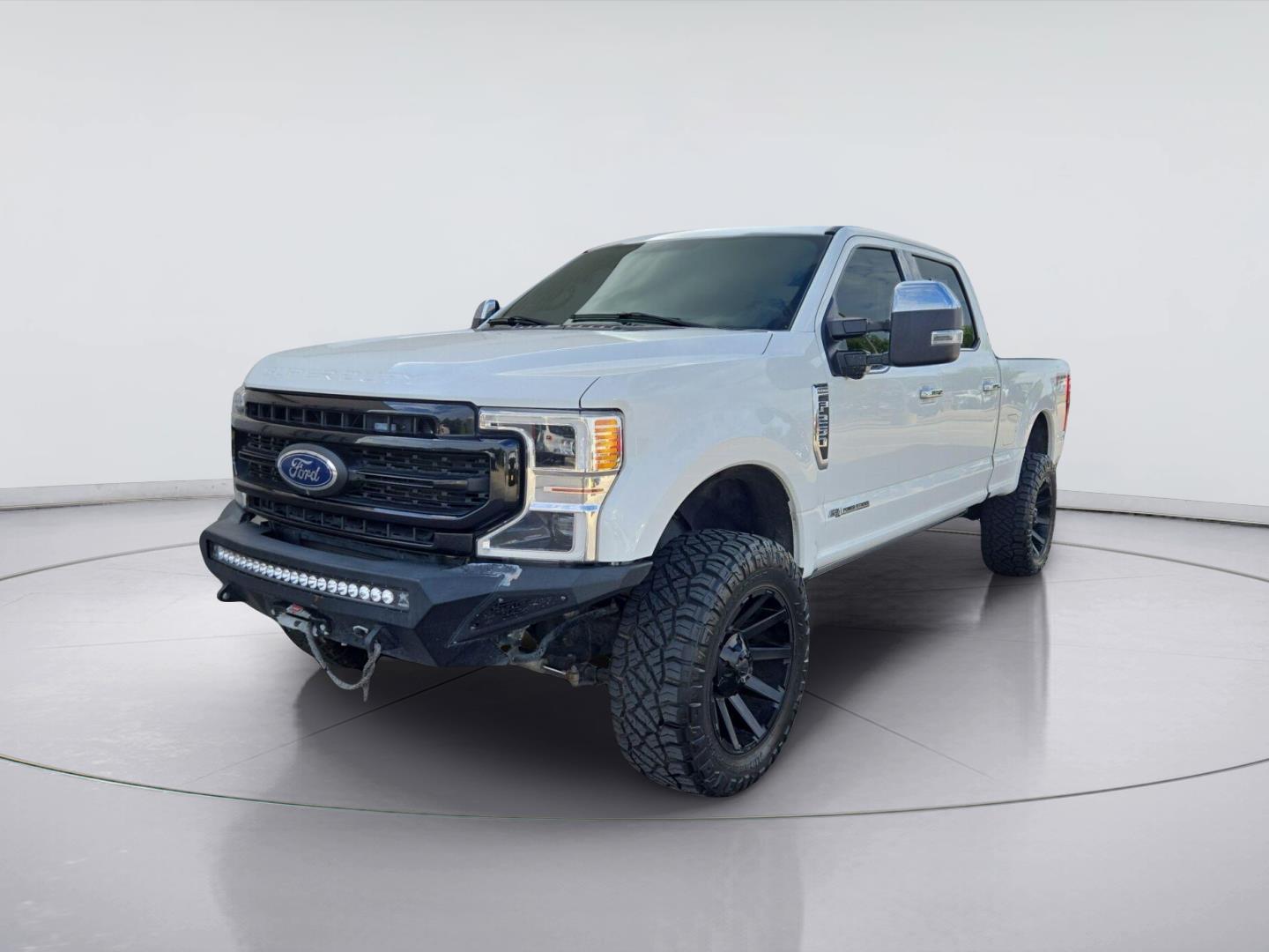 Star White Metallic Tri-Coat 2021 Ford F-250 Super Duty Pickup Truck Four-Wheel Drive Automatic