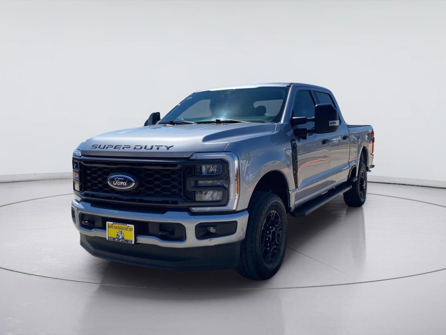 Iconic Silver 2024 Ford F-250 Super Duty Pickup Truck Four-Wheel Drive Automatic